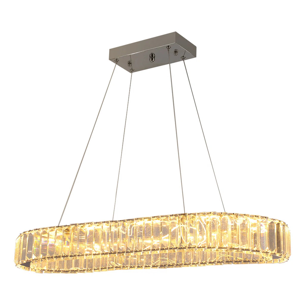 1 - Light Crystal LED Chandelier