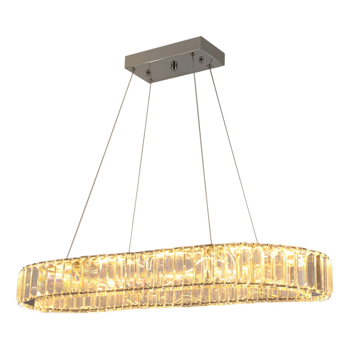 1 - Light Crystal LED Chandelier