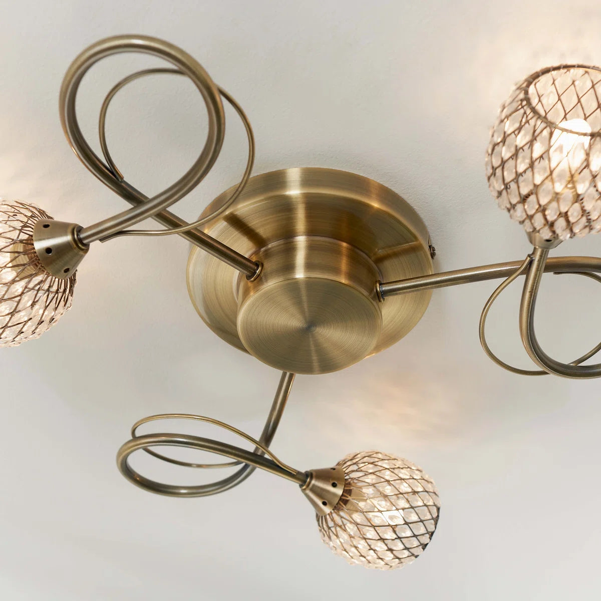 3-Light 39cm Semi Flush Mount
