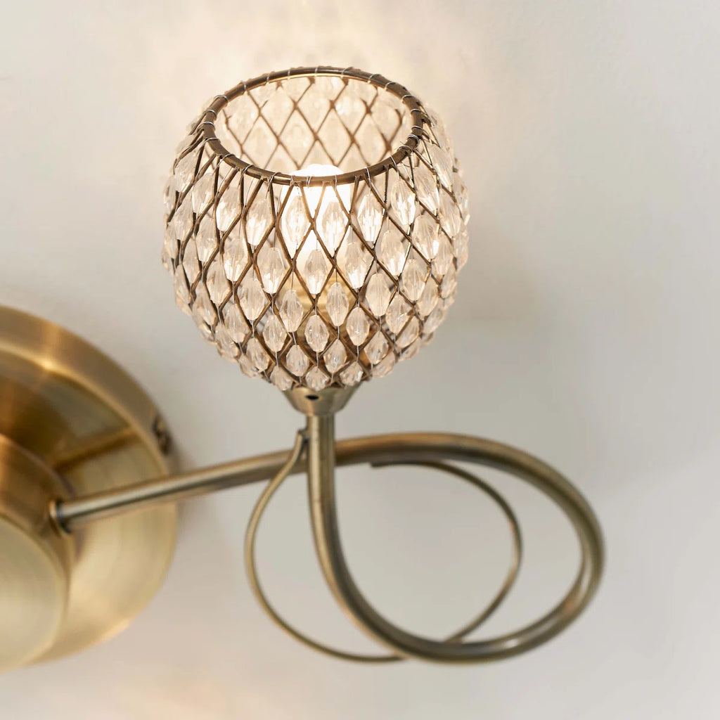 3-Light 39cm Semi Flush Mount