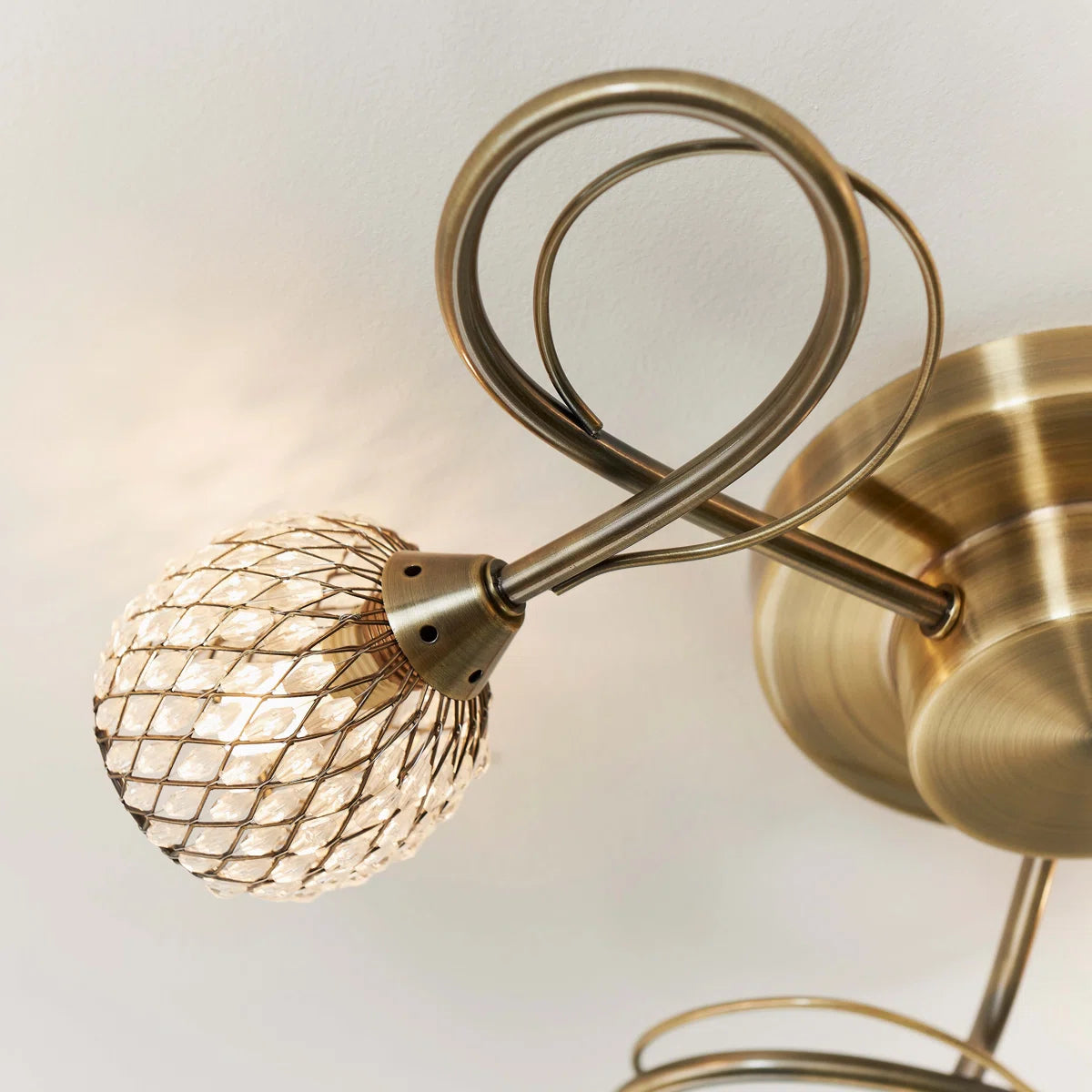 3-Light 39cm Semi Flush Mount