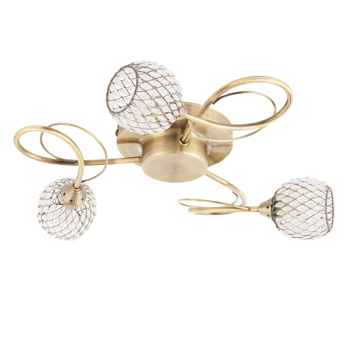 3-Light 39cm Semi Flush Mount