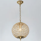 Crystal Globe Chandelier Orb Pendant Light