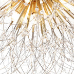 Dandelion 8-light crystal starburst ceiling light by TheChandelierCo, 70cm Sputnik flush mount with crystal accents and modern design.
