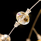Dandelion 8-light crystal starburst Sputnik flush mount ceiling light by TheChandelierCo, featuring a 70cm diameter with sparkling crystal accents.