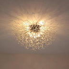 Dandelion 8-light crystal starburst ceiling light by TheChandelierCo, 70cm Sputnik flush mount with sparkling crystal accents.