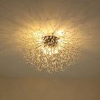 Dandelion 8-light crystal starburst ceiling light by TheChandelierCo, 70cm Sputnik flush mount with sparkling crystal accents.