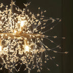 Light Dandelion Starburst ceiling pendant light by TheChandelierCo, featuring a sunburst design for kitchen island or linear lighting.