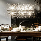 Light Dandelion Starburst Sunburst ceiling pendant light by TheChandelierCo, perfect for kitchen island or modern lighting.