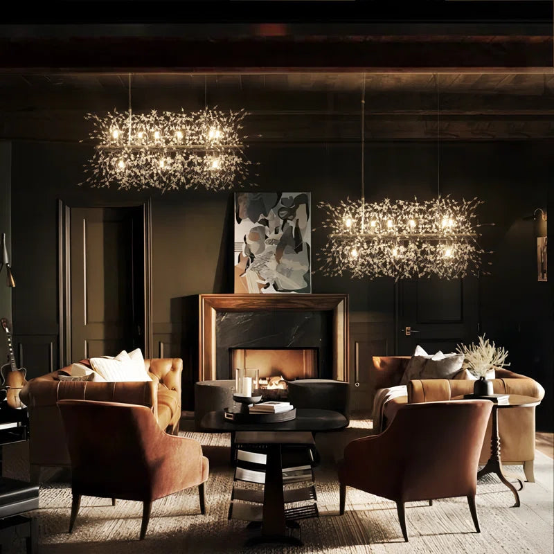 Light Dandelion Starburst ceiling pendant by TheChandelierCo, ideal for kitchen island lighting with a sunburst design.