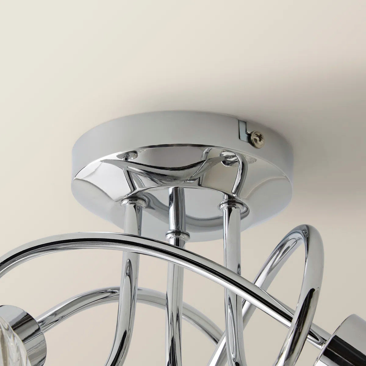 Glass Semi Flush Mount