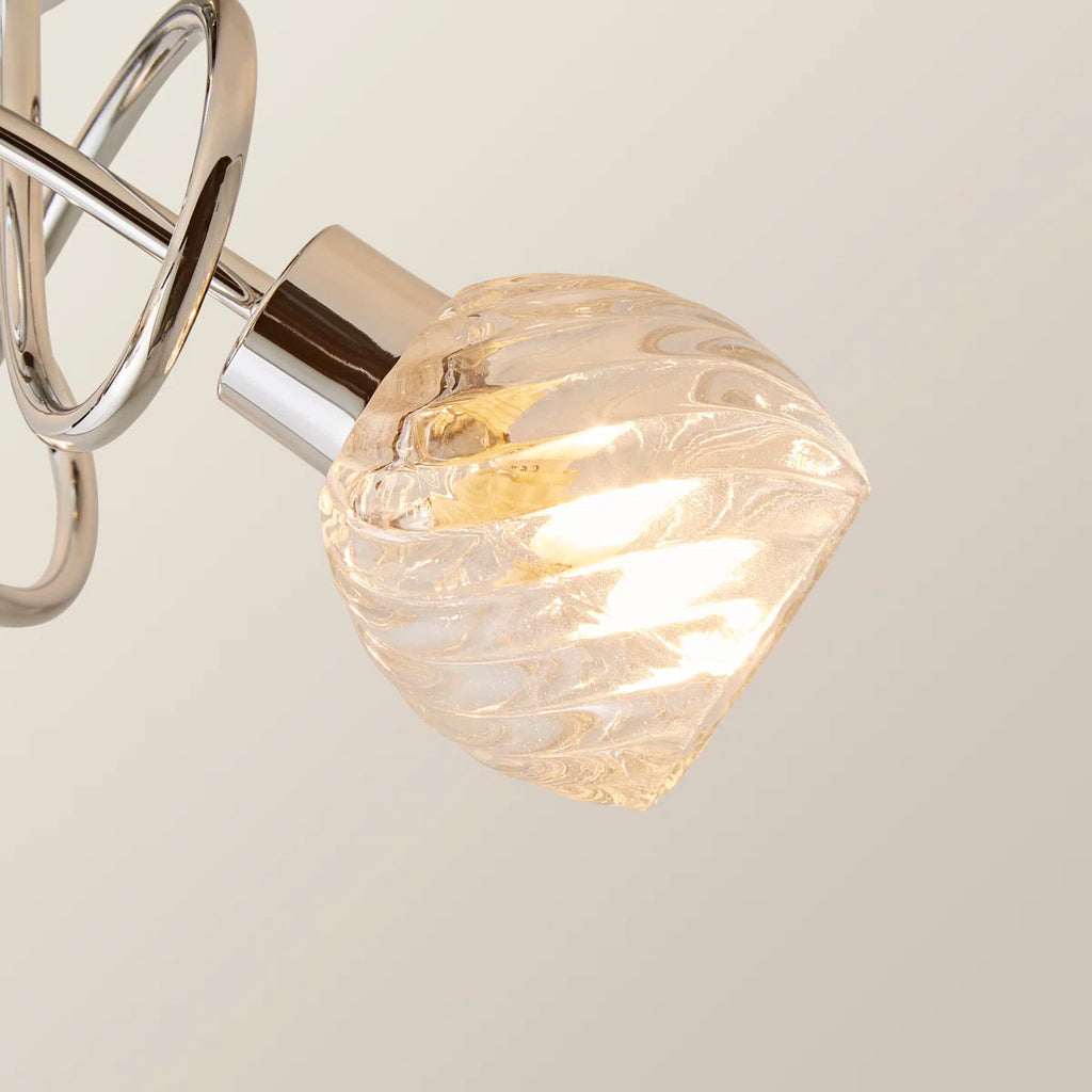 Glass Semi Flush Mount
