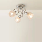 Glass Semi Flush Mount