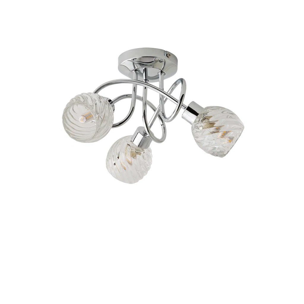 Glass Semi Flush Mount