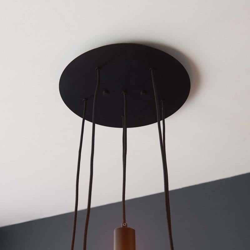 Drishya 6 light cluster pendant by TheChandelierCo featuring six elegant hanging pendant lights with a modern design.