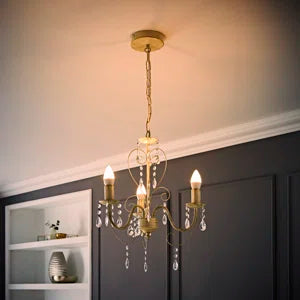 3 - Light Candle Style Chandelier