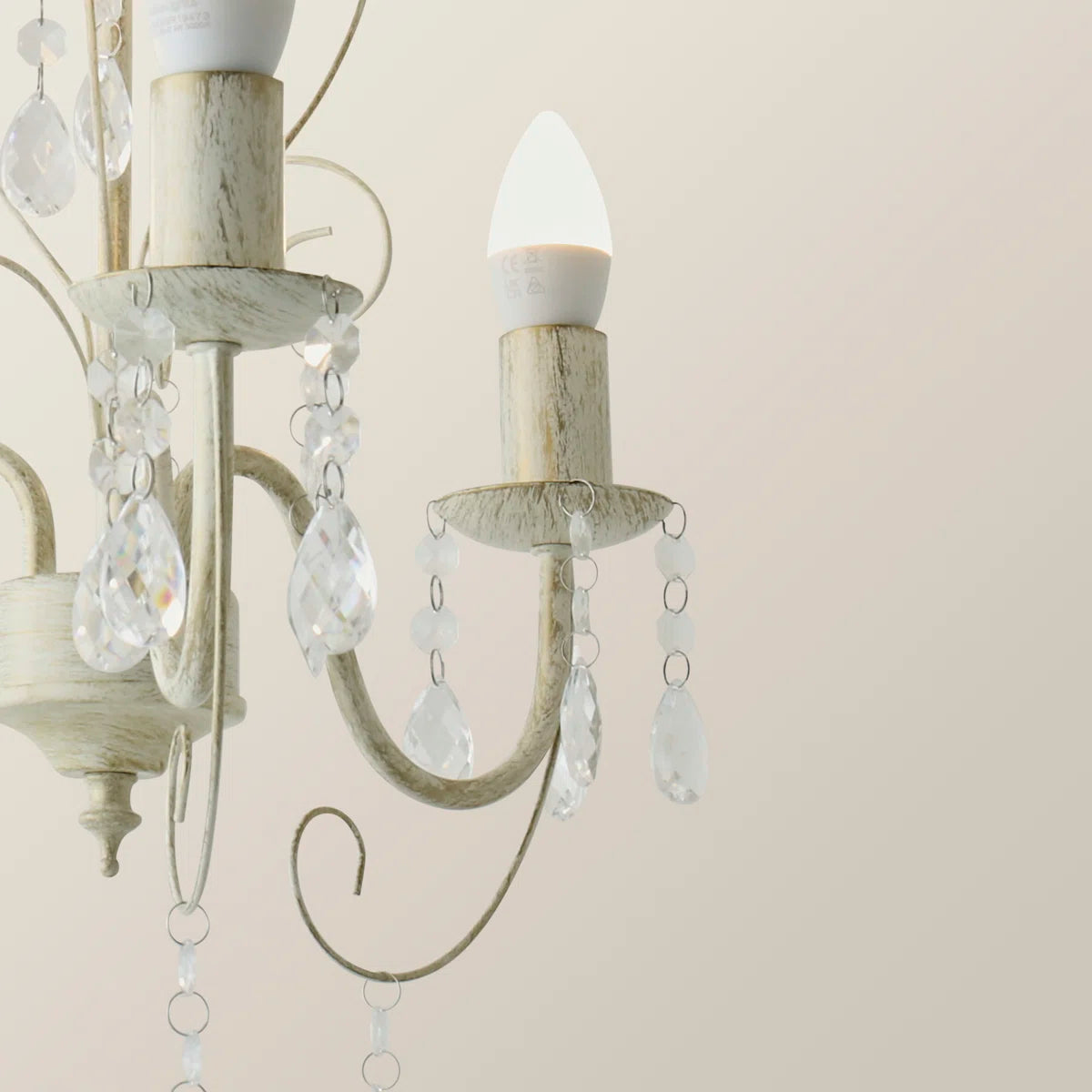 3 - Light Candle Style Chandelier