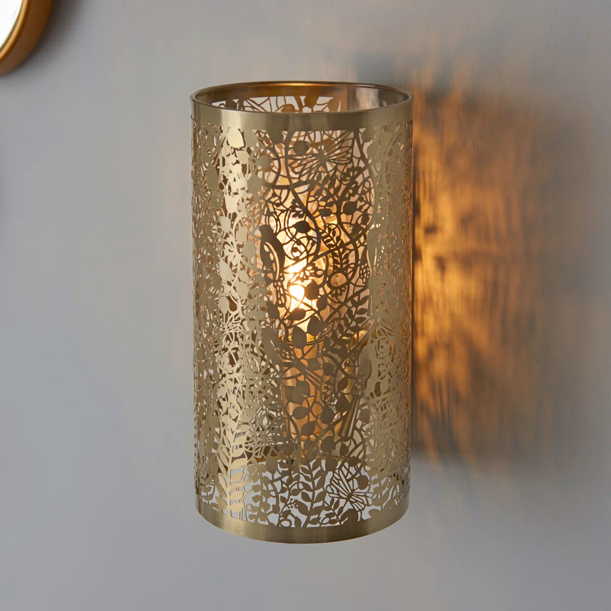 Set of two Edie Steel Flush Mounted Sconces by TheChandelierCo, modern wall lighting with sleek steel finish and minimalist design.