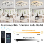 Elora 100cm LED reversible ceiling fan from TheChandelierCo with dimmable lights, remote control, and modern design.