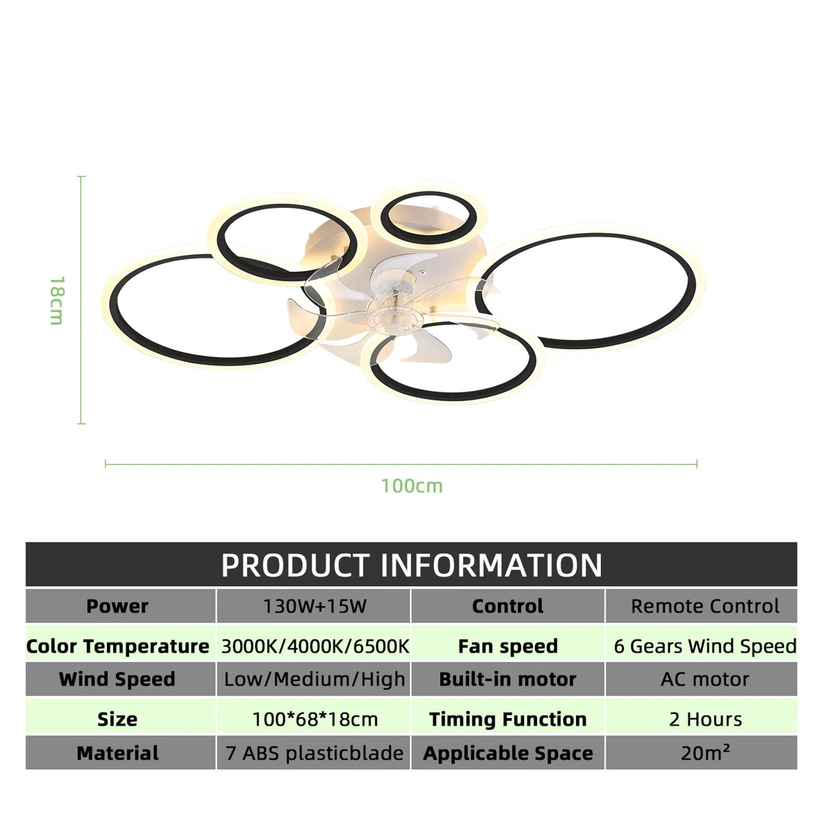 Elora 100cm LED reversible ceiling fan with lights, remote, and dimmable feature, in a modern design with metal blades.
