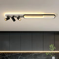 Elysian 5 light 110cm LED flush mount ceiling light by TheChandelierCo, featuring a sleek modern design and bright illumination.