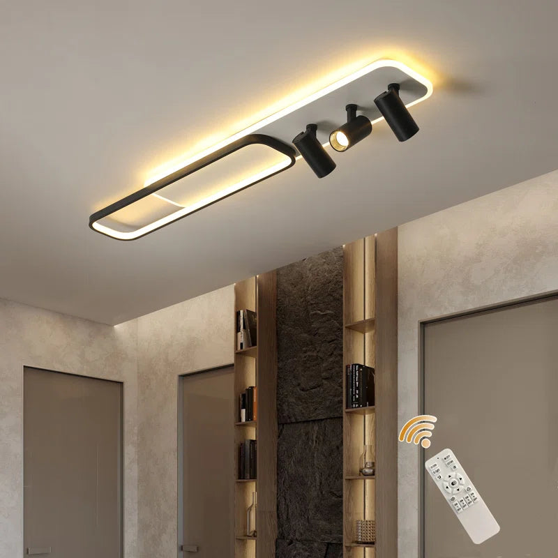Elysian 5 LED flush mount light by TheChandelierCo, 110cm diameter, modern design with a sleek, bright white illumination.