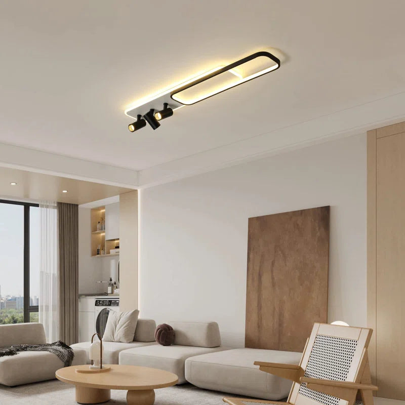 Elysian 5 LED flush mount light by TheChandelierCo, 110cm diameter, modern design with a sleek white finish and integrated LED lighting.