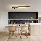 Elysian 5 110cm LED flush mount light fixture by TheChandelierCo, with a sleek modern design and white finish.