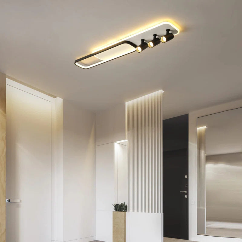 Elysian 5 LED flush mount light fixture by TheChandelierCo, 110cm diameter with sleek modern design and warm white illumination.