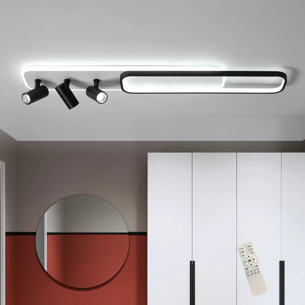 Elysian 5 110cm LED flush mount light fixture by TheChandelierCo, featuring a sleek modern design with a round, illuminated surface.