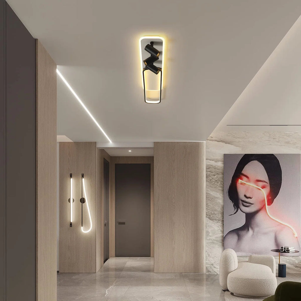 Elysian 5 Light 110cm LED Flush Mount ceiling light by TheChandelierCo, featuring a sleek modern design and bright LED illumination.
