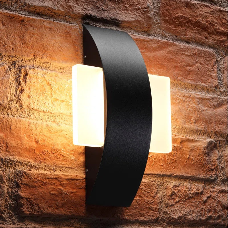 Black Galarza outdoor flush mount light by TheChandelierCo with 60.45cm frosted glass and integrated LED for outdoor lighting.