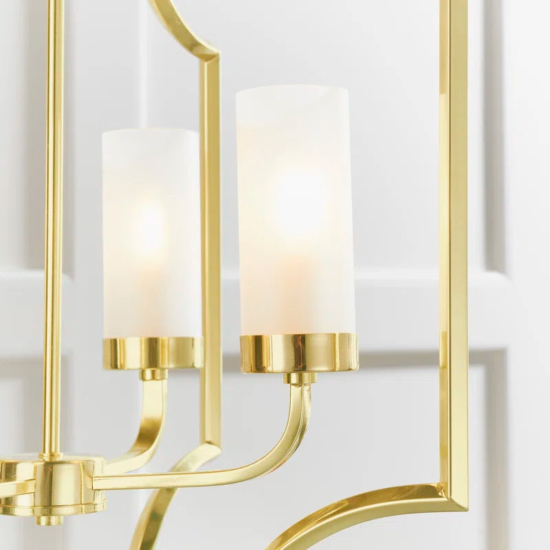 Glenmoor 4 light candle-style chandelier by TheChandelierCo with classic candle holders and elegant metal frame.
