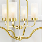 Glenmoor 4-light candle-style chandelier by TheChandelierCo featuring classic candle-shaped lights and elegant metal frame.