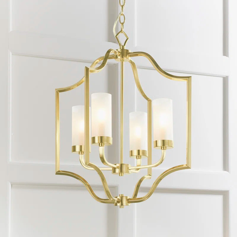 Glenmoor 4 light candle style chandelier by TheChandelierCo with elegant candle-style lights and classic design.