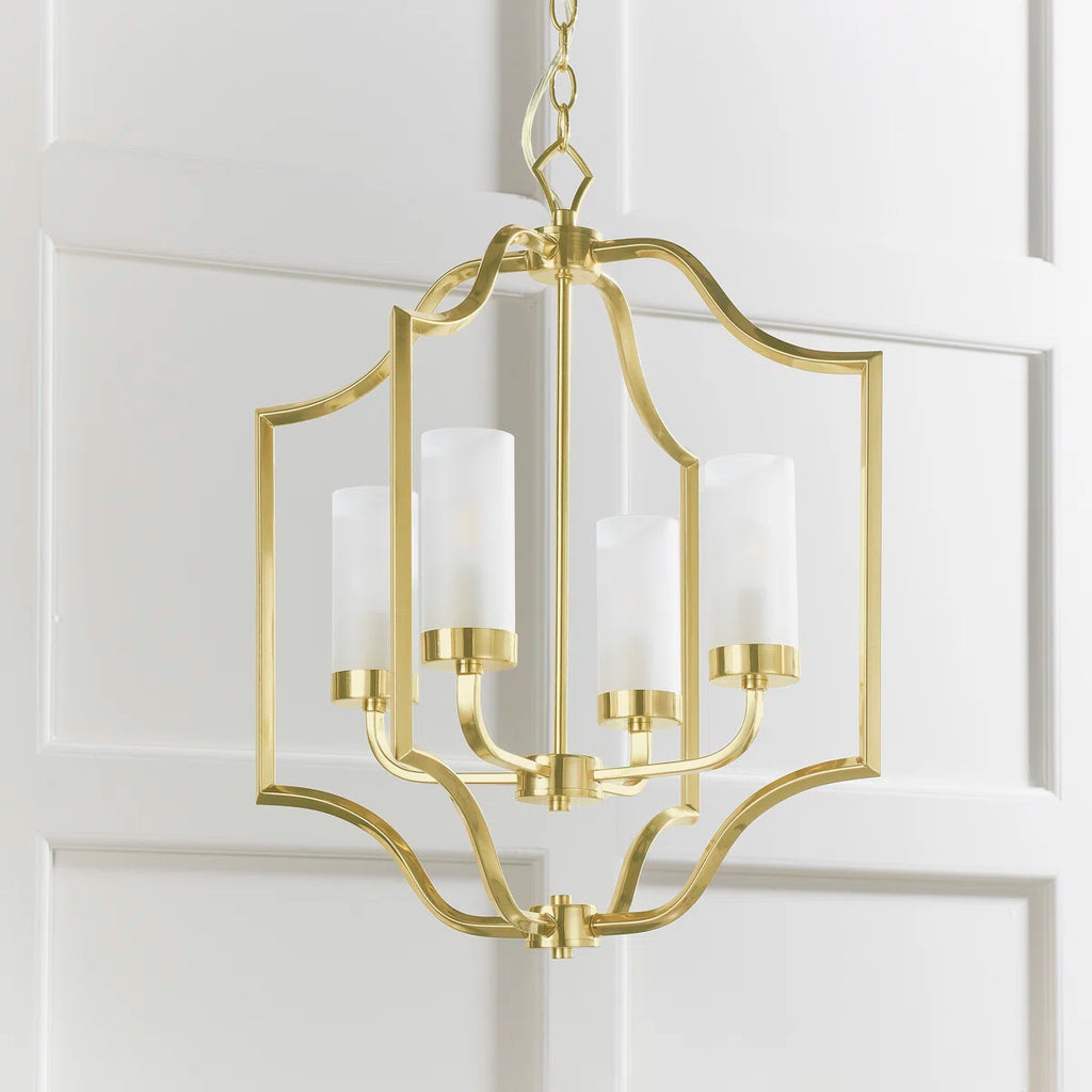 Glenmoor 4 light candle style chandelier by TheChandelierCo with elegant candle-style light fixtures and a classic design.