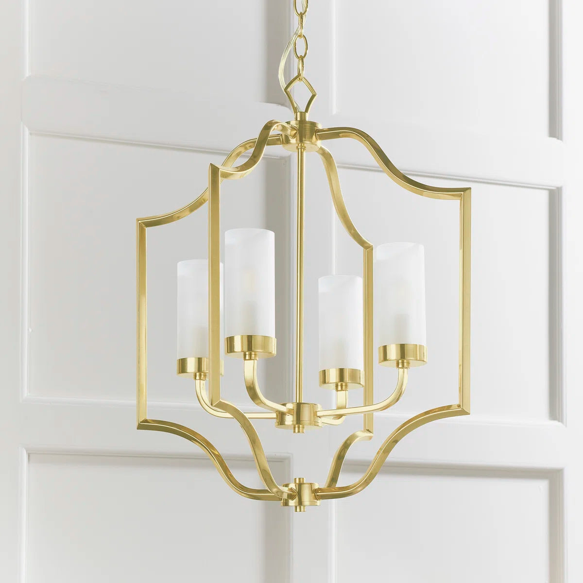 Glenmoor 4 light candle style chandelier by TheChandelierCo with elegant candle-style light fixtures and a classic design.