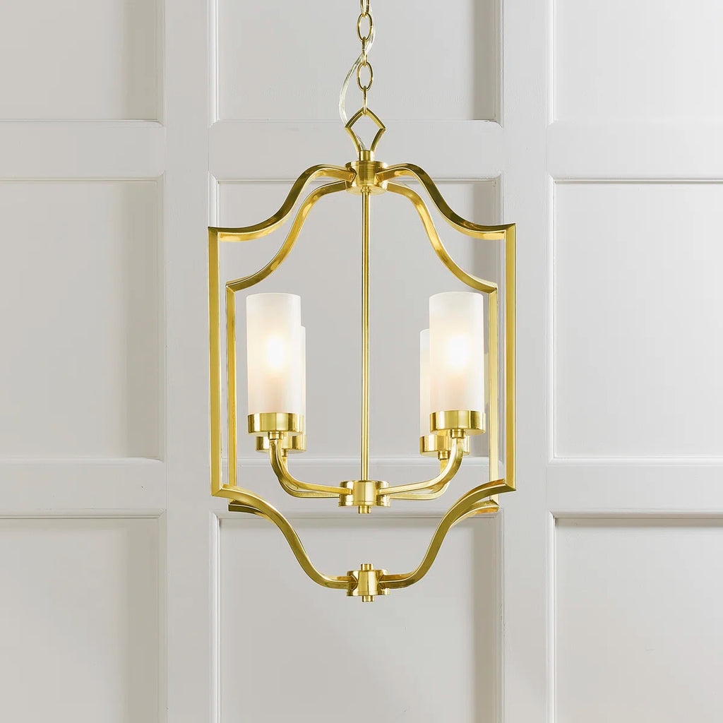 Glenmoor 4 light candle style chandelier by TheChandelierCo featuring classic candle-shaped lights and elegant metal frame.