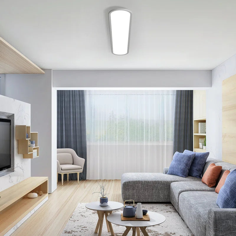 Elegant Gracious 1-Light LED flush mount ceiling light by TheChandelierCo with a sleek modern design and soft ambient lighting.