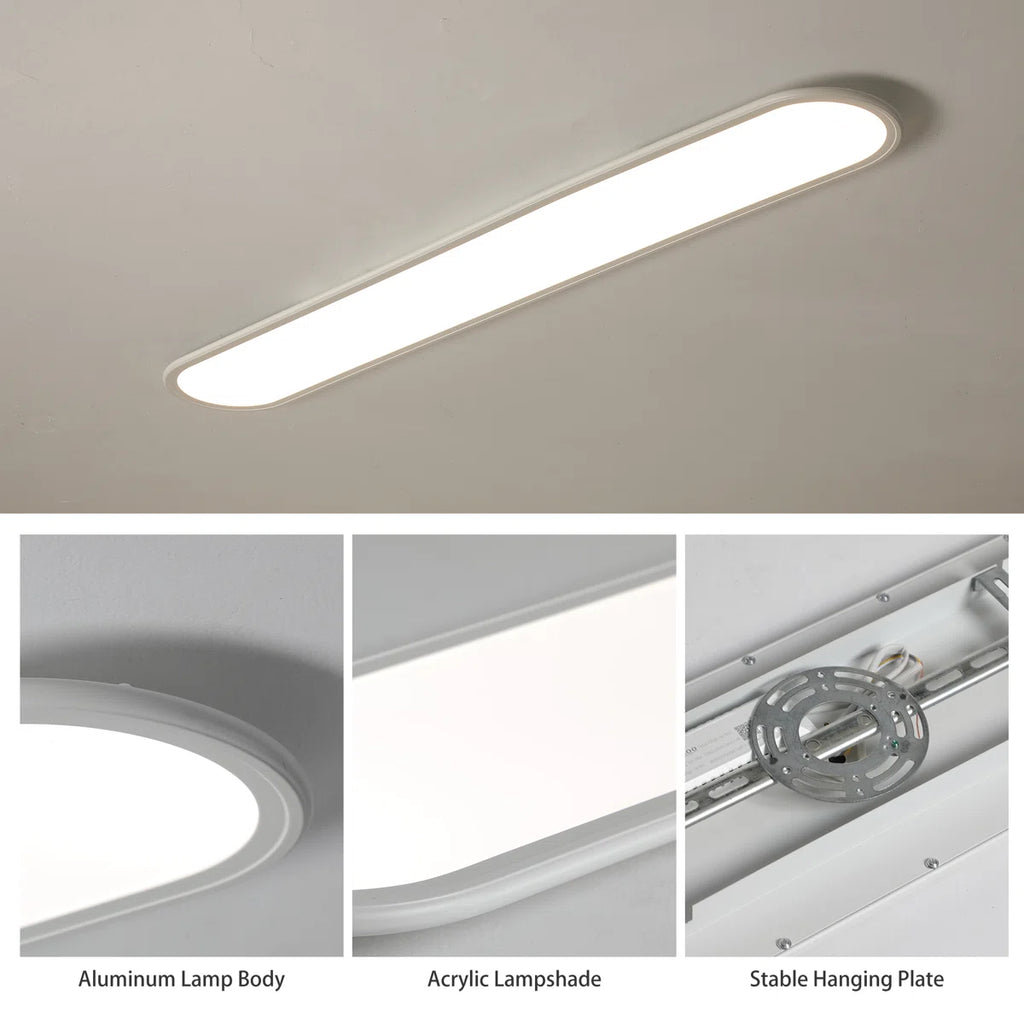 Elegant white 1-light LED flush mount ceiling light by TheChandelierCo with a modern design and sleek finish.
