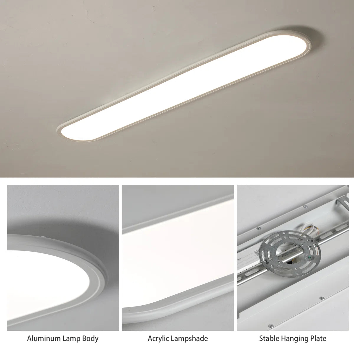 Elegant white 1-light LED flush mount ceiling light by TheChandelierCo with a modern design and sleek finish.