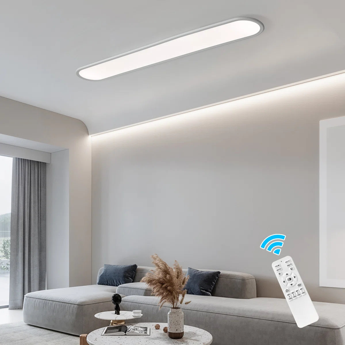 Elegant Gracious 1-Light LED flush mount ceiling light by TheChandelierCo with a sleek modern design and warm LED illumination.