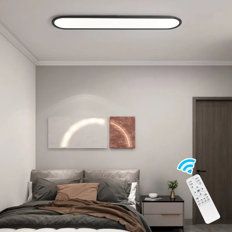 Elegant Gracious 1-Light LED flush mount ceiling light by TheChandelierCo with a sleek modern design and soft ambient lighting.