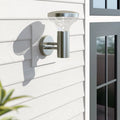 Stainless Steel 4 - Bulb 22.8cm H Integrated LED Outdoor Armed Sconce