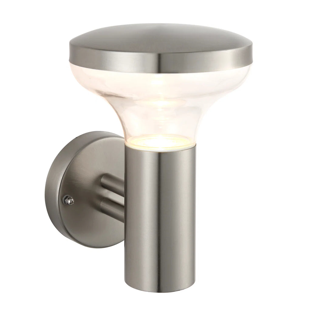 Stainless Steel 4 - Bulb 22.8cm H Integrated LED Outdoor Armed Sconce