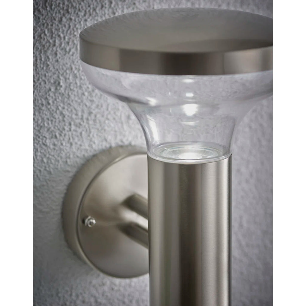 Stainless Steel 4 - Bulb 22.8cm H Integrated LED Outdoor Armed Sconce