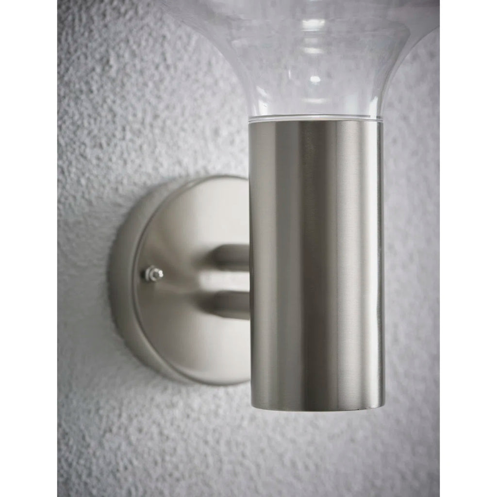 Stainless Steel 4 - Bulb 22.8cm H Integrated LED Outdoor Armed Sconce