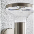 Stainless Steel 4 - Bulb 22.8cm H Integrated LED Outdoor Armed Sconce