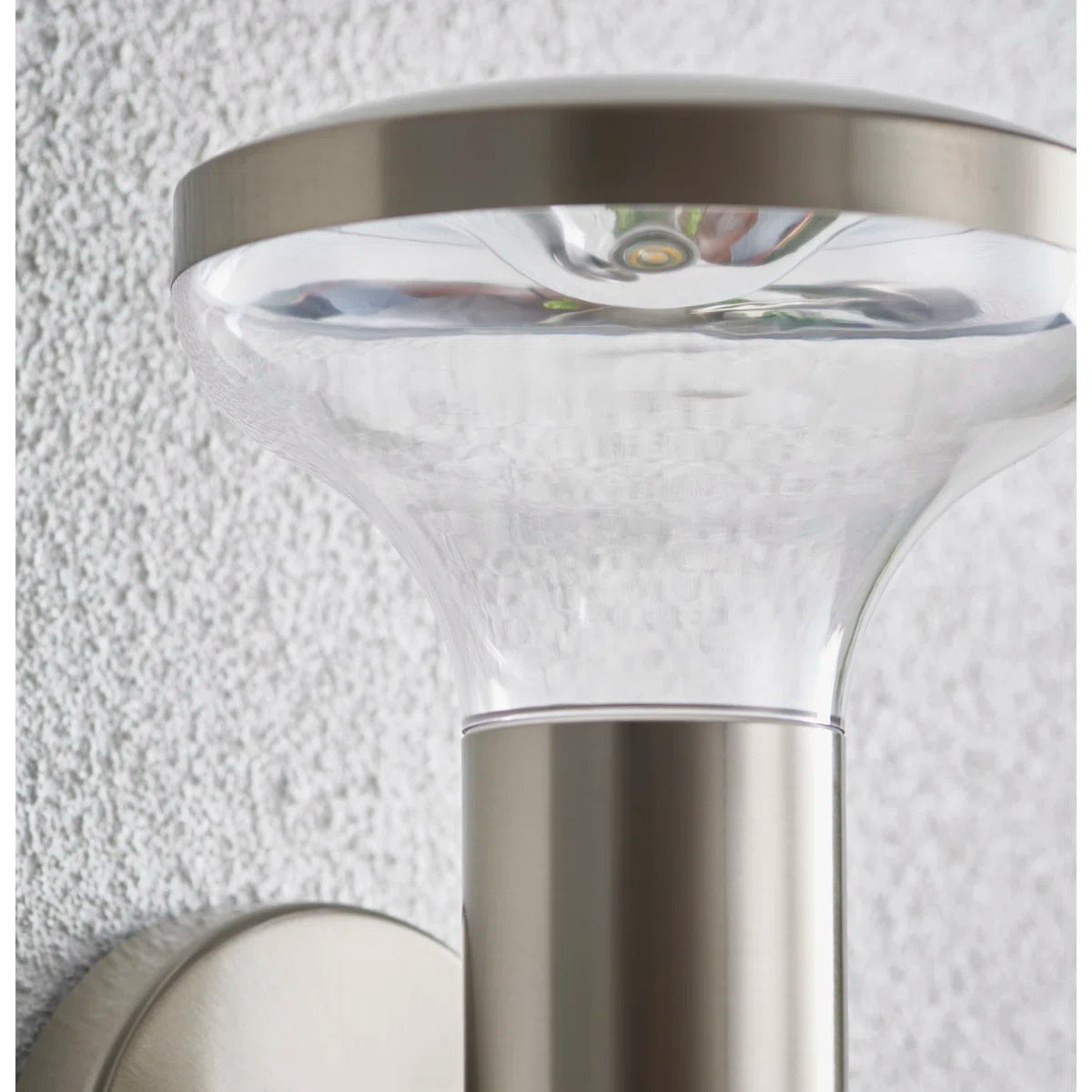 Stainless Steel 4 - Bulb 22.8cm H Integrated LED Outdoor Armed Sconce