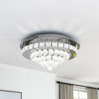 Hurt 40cm LED crystal integrated flush mount light by TheChandelierCo with a sleek design and crystal accents for modern lighting.